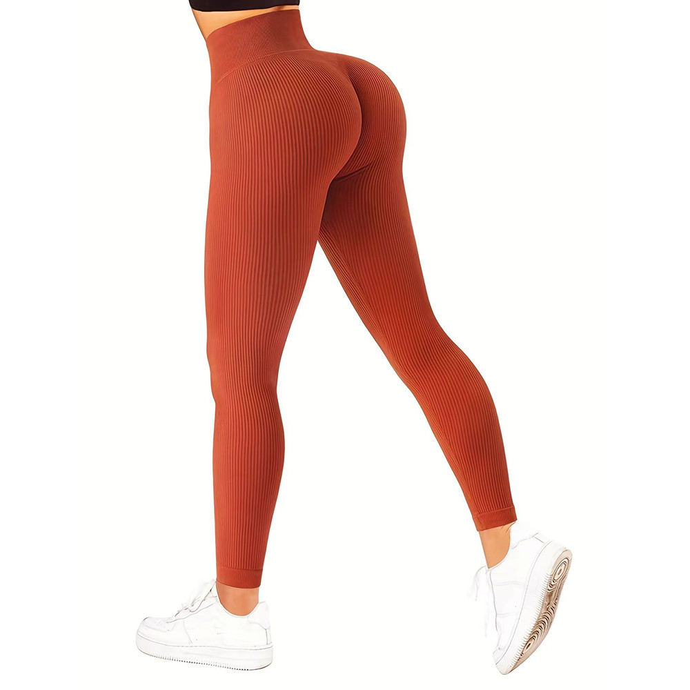 ElevateFlex High Waist Ribbed Leggings  Seamless Activewear For Yoga Fitness  Everyday Wear 1