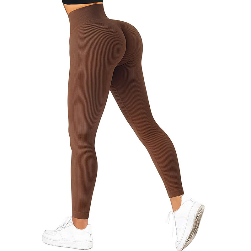 ElevateFlex High Waist Ribbed Leggings  Seamless Activewear For Yoga Fitness  Everyday Wear 10