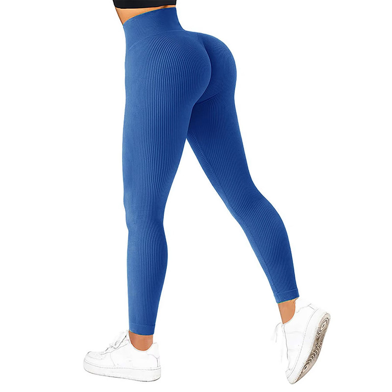 ElevateFlex High Waist Ribbed Leggings  Seamless Activewear For Yoga Fitness  Everyday Wear 8