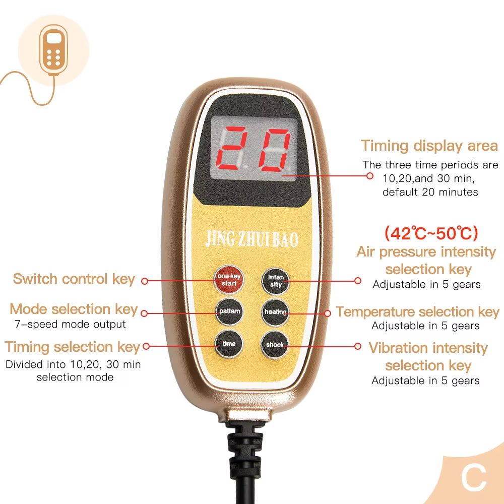 Electric Neck Massager With Heat Vibration And Air Compression For Cervical Pain Relief 5