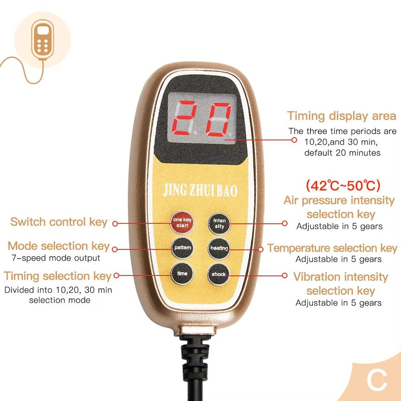 Electric Neck Massager With Heat Vibration And Air Compression For Cervical Pain Relief 5