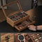Watch Display Box 12 Slot Organizer With Glass Lid 2 Tier Jewelry Storage Case For Men And Women 3