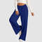 Womens Summer Casual Jumpsuit Tie Waist Loose Wide Leg Stretchy Pants 4