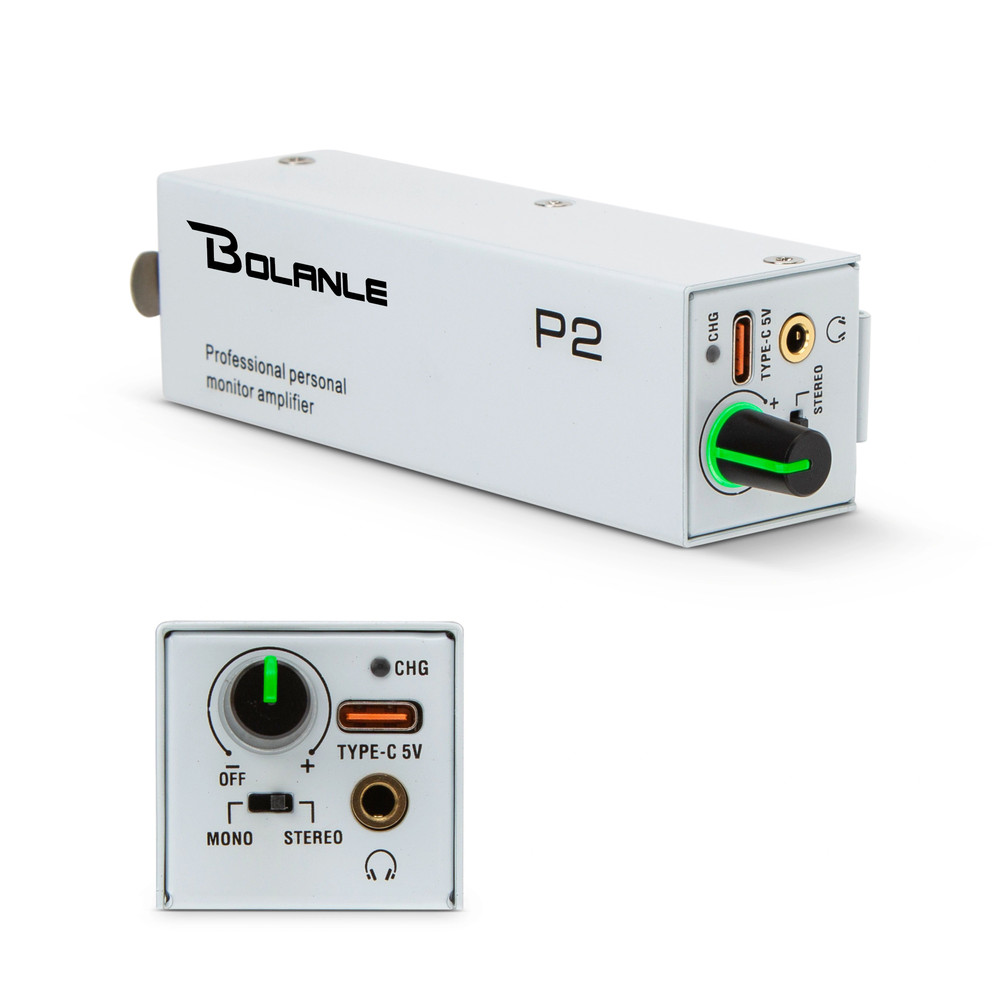 Bolanle P2 USB C Personal IEM Amplifier Compact In Ear Monitor Audio Adapter 0