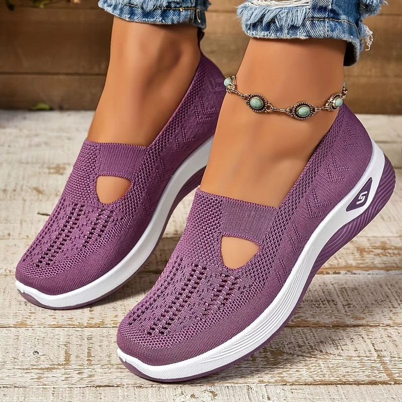 BreathEasy Mesh Flats  Lightweight SlipOn Casual Shoes For Women 10