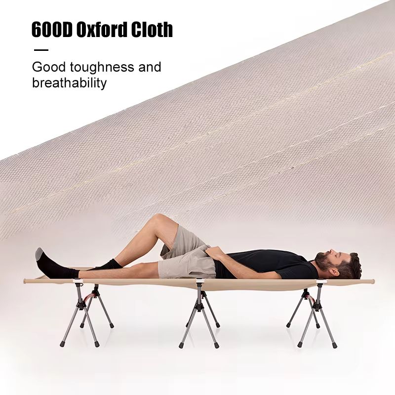 WESTTUNE Ultralight Camping Cot With Leg Extenders  Foldable Aluminum Travel Bed 1