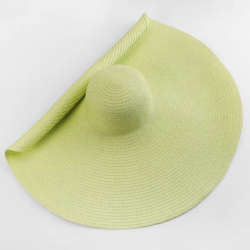 Oversized 70cm Wide Brim Sun Hat  Foldable UV Protection Beach Hat For Women 13