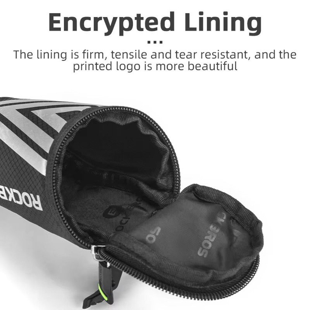 ROCKBROS Reflective Bike Saddle Bag  Portable Nylon Tail Bag For MTB  Road Cycling 2