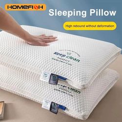 zt1 3d soft neck support pillow – high elastic anti-collapse single sleep aid for home & hotel use