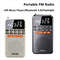 Mini Bluetooth Pocket Radio  Portable FM Receiver  Music Player With Flashlight 0