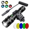 LED Tactical Flashlight With Gun Mount USB Rechargeable Waterproof Hunting Torch 0