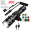 LED Tactical Flashlight With Gun Mount USB Rechargeable Waterproof Hunting Torch 9