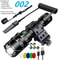 LED Tactical Flashlight With Gun Mount USB Rechargeable Waterproof Hunting Torch 12