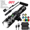 LED Tactical Flashlight With Gun Mount USB Rechargeable Waterproof Hunting Torch 7