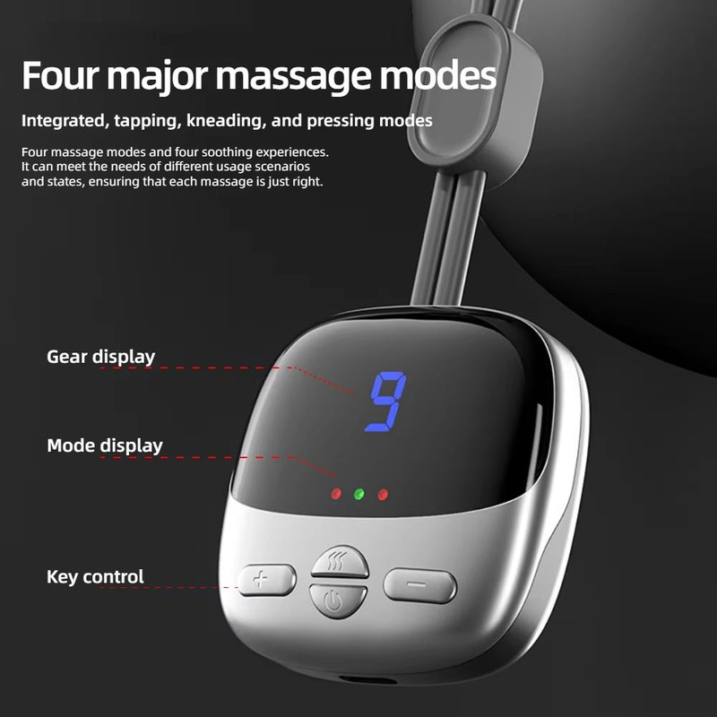 Mini Smart Neck Massager  Portable Heated Cervical Spine Relaxation Device 0