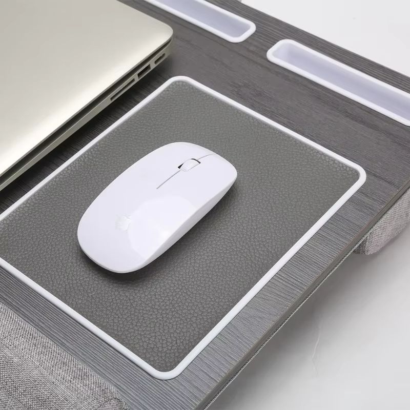 HomeEase SofaBed Laptop Desk With Embedded Mouse Pad  Antislip Double Groove Bar 3