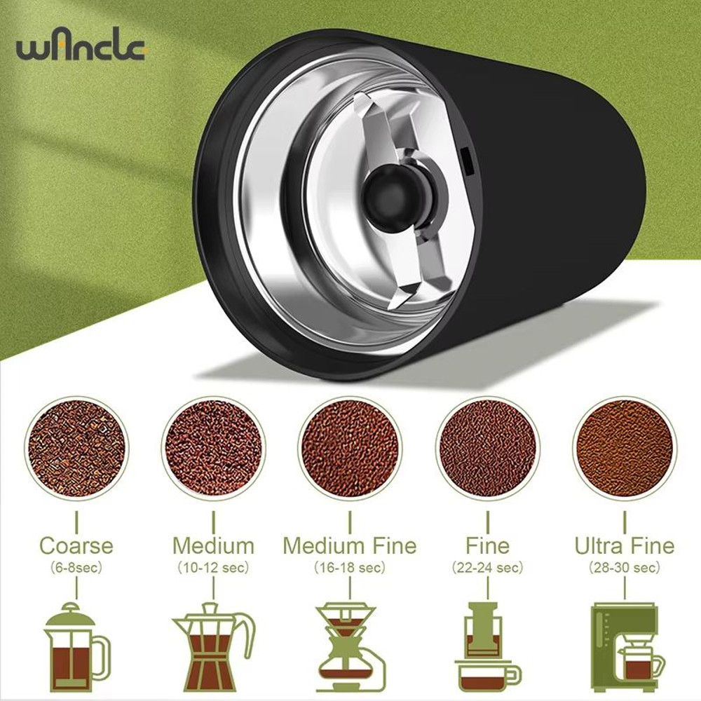 200W HighPower Coffee Grinder  Multifunctional Electric Bean Grinder For Home Use 220V120V 5