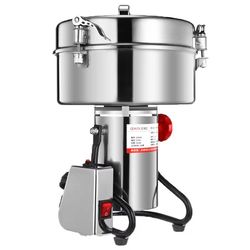 4500g commercial grain grinder – 4500w high-speed stainless steel powder mill for spices, cereals & herbs