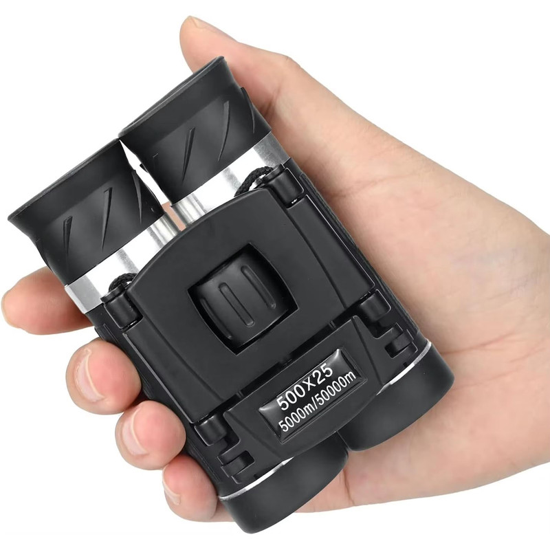500x25 HD Mini Binoculars  High Magnification Portable Telescope For Outdoor Photography  LongRange 0