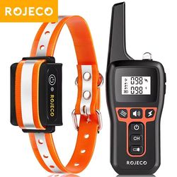 rojeco 1000m dog training collar – rechargeable remote control bark & behavior correction collar