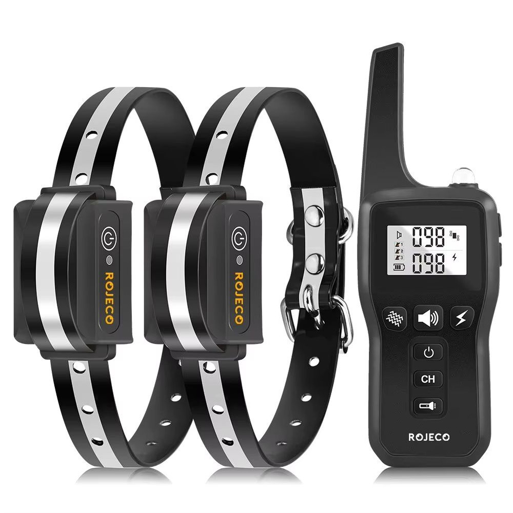 ROJECO 1000m Dog Training Collar  Rechargeable Remote Control Bark  Behavior Correction Collar 9