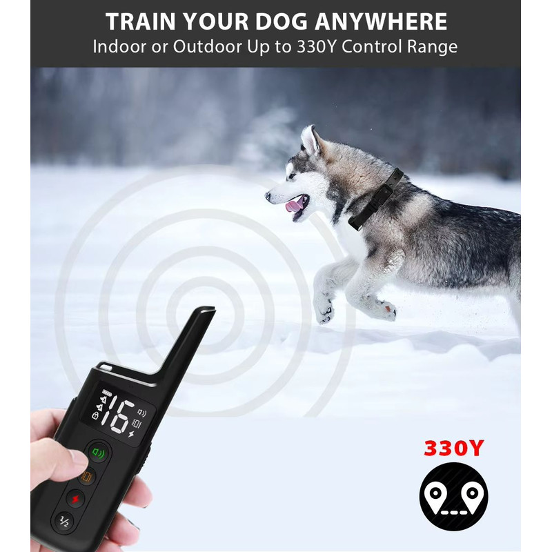Premium Remote Shock And AntiBark Dog Training Collar  1000ft Range With Beep Vibration Shock Modes 1