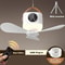 Rechargeable LED Ceiling Fan With Remote Silent Portable Powerful For Home Camping 6