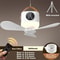 Rechargeable LED Ceiling Fan With Remote Silent Portable Powerful For Home Camping 7