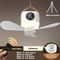 Rechargeable LED Ceiling Fan With Remote Silent Portable Powerful For Home Camping 8