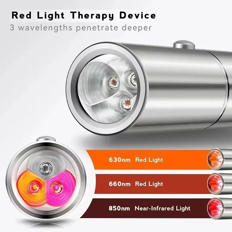Portable Red Light Therapy Wand  5 Wavelength Skin Rejuvenation  Pain Relief Device 3