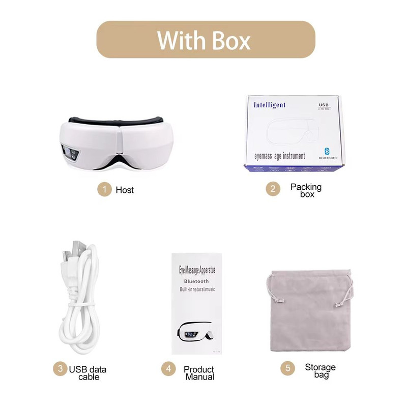 Smart Vibration Eye Massager With Heat Airbag Compression For Dark Circles And Eye Fatigue Relief 6