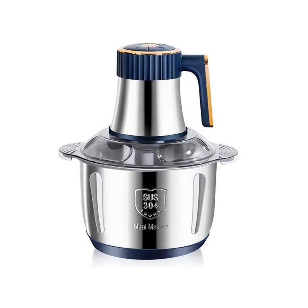 5L Electric Meat Grinder And Food Processor  Stainless Steel Chopper  Vegetable Slicer For Kitchen  10