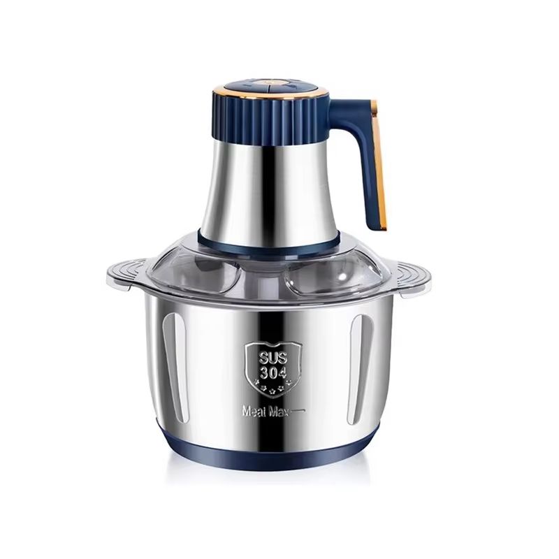 5L Electric Meat Grinder And Food Processor  Stainless Steel Chopper  Vegetable Slicer For Kitchen  10