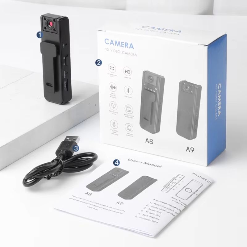 Xiaomi A9 1080P Mini Camera  Portable Night Vision Sports Cam For Outdoor  Riding Use 4