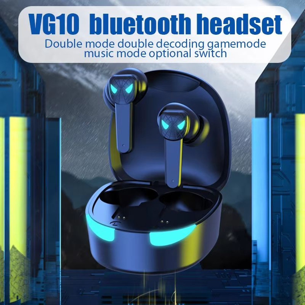 TG10 Wireless Bluetooth Earbuds  Noise Cancelling Gaming Headset With LED Display  Builtin Mic 1