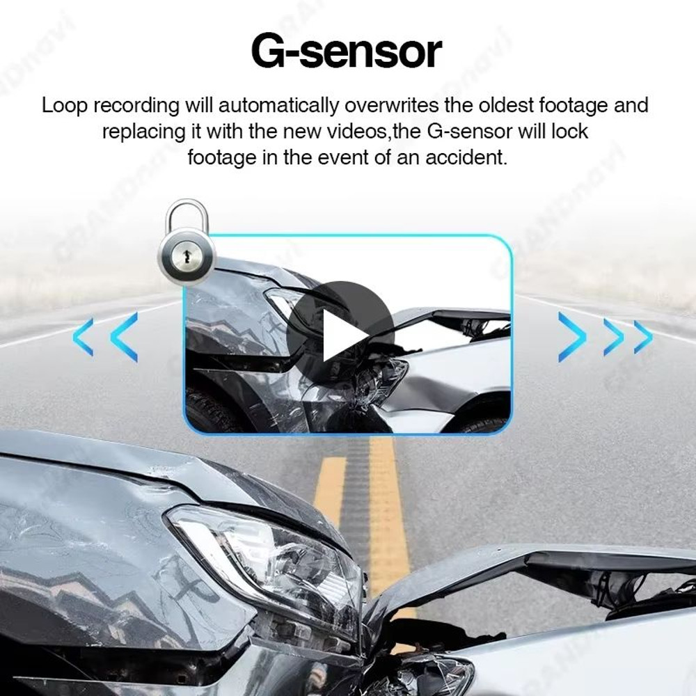 Grandnavi HD 720P Car DVR Dash Cam USB ADAS Auto Recorder With Voice Alarm For Android Multimedia 5