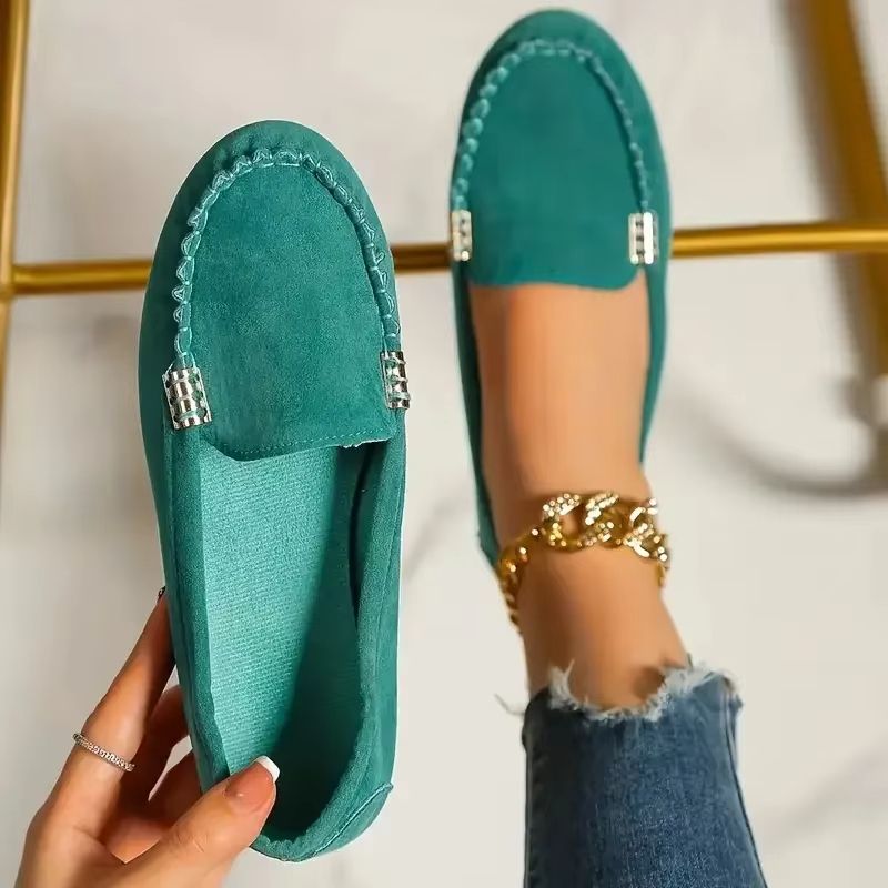 Women Casual Flat Loafers Non Slip Soft Denim Slip On Shoes Spring Autumn 2024 9