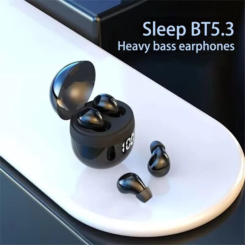 SK18 Mini Invisible Bluetooth 53 Headphones  Noise Cancelling Sleeping Earbuds With Mic And Deep Ba 3