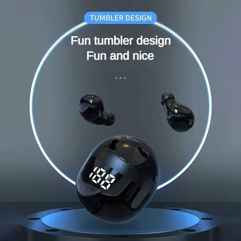 SK18 Mini Invisible Bluetooth 53 Headphones  Noise Cancelling Sleeping Earbuds With Mic And Deep Ba 5