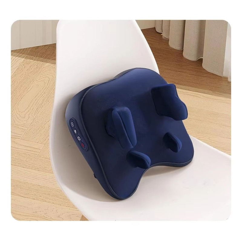 Wireless Trapezius Massage Pillow  Rechargeable Shiatsu Massager With Heat For Neck Waist Back And  6