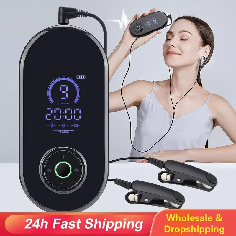 CES Microcurrent Sleep Aid Device  Electric Ear Clip For Insomnia Anxiety And Headache Relief 0
