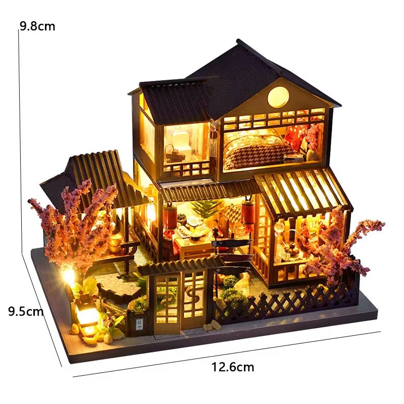 DIY Wooden Mini Dollhouse Kit  3D Puzzle Toy With Furniture For Adults  Kids Room Decor 2
