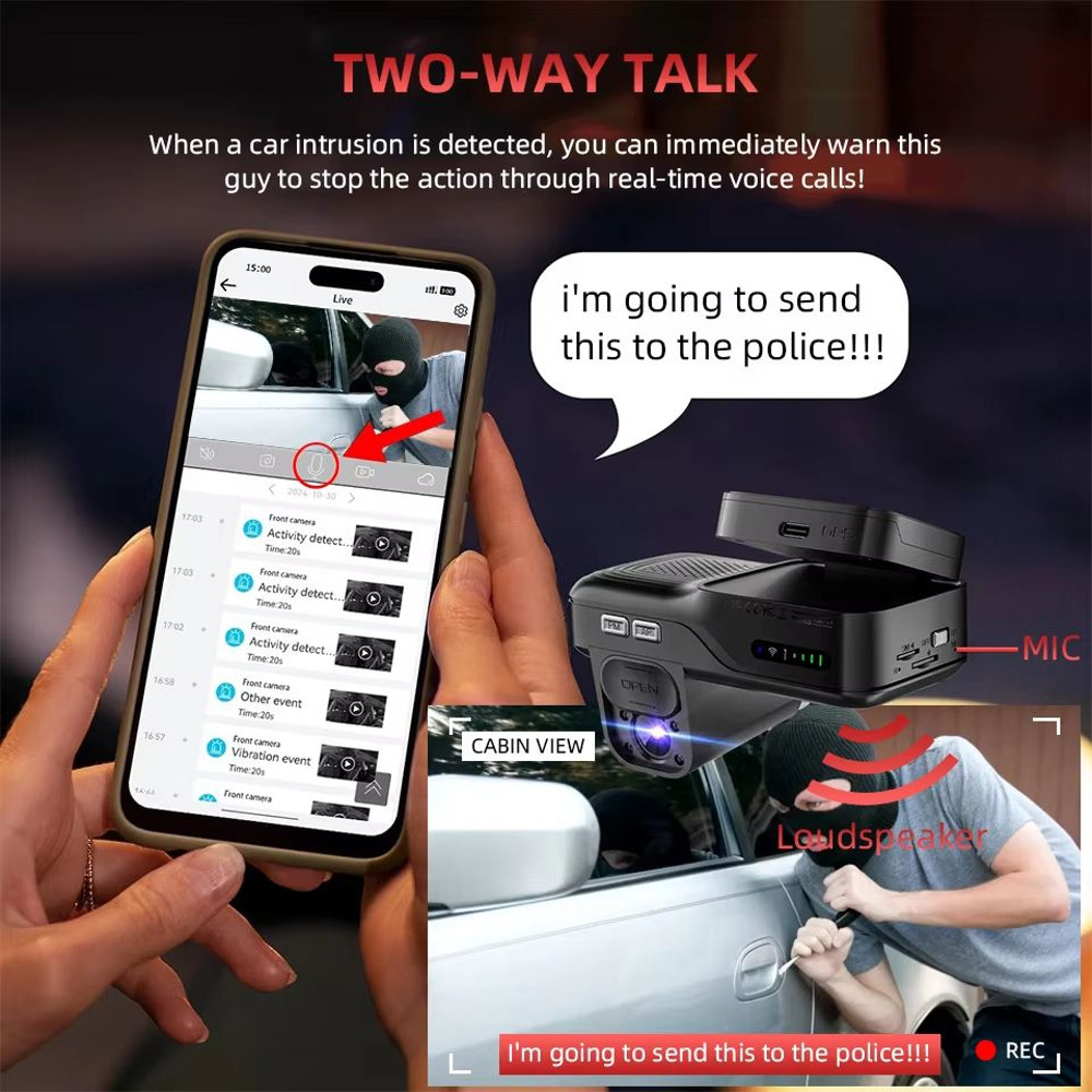 EACE 4G LTE Dash Cam With GPS  Remote Live View  Dual Lens Night Vision Car Recorder For Safety  Su 1