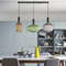 Retro Glass Pendant Light Colorful E27 LED Hanging Lamp For Dining Room Living Room Or Bedside 2