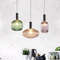 Retro Glass Pendant Light Colorful E27 LED Hanging Lamp For Dining Room Living Room Or Bedside 3