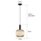 Retro Glass Pendant Light Colorful E27 LED Hanging Lamp For Dining Room Living Room Or Bedside 7