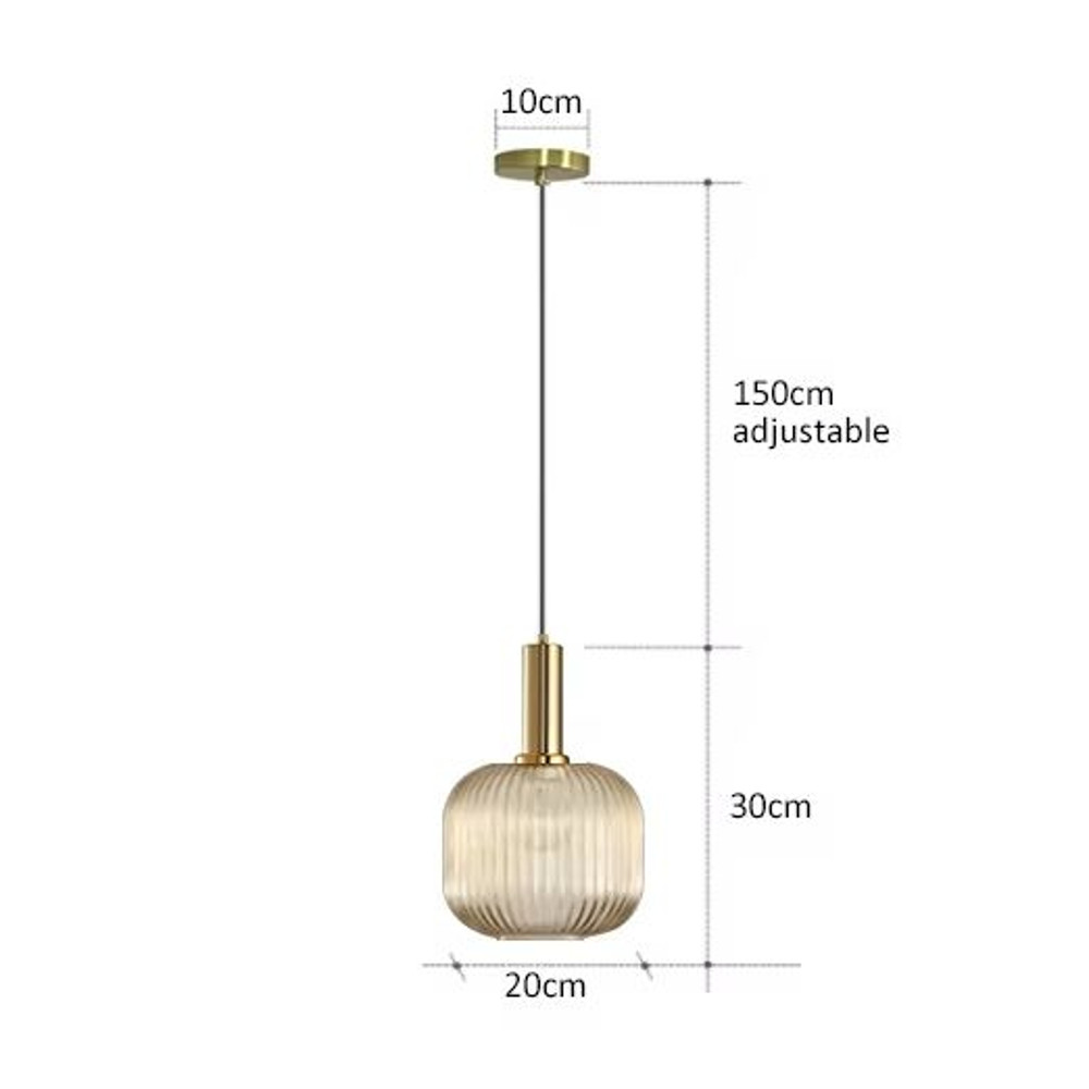 Retro Glass Pendant Light Colorful E27 LED Hanging Lamp For Dining Room Living Room Or Bedside 16