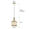 Retro Glass Pendant Light Colorful E27 LED Hanging Lamp For Dining Room Living Room Or Bedside 16