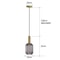 Retro Glass Pendant Light Colorful E27 LED Hanging Lamp For Dining Room Living Room Or Bedside 18