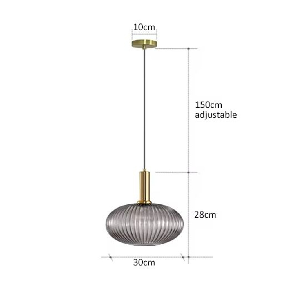 Retro Glass Pendant Light Colorful E27 LED Hanging Lamp For Dining Room Living Room Or Bedside 20